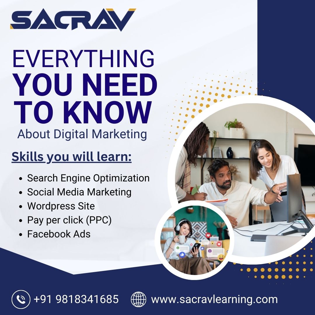 Best Digital Marketing institute in Delhi NCR | Sacrav Learning